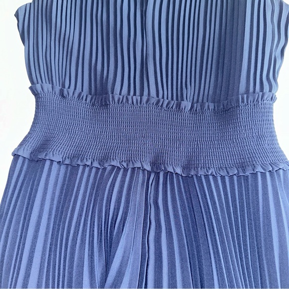 NANETTE NANETTE LEPORE Pleated swing Blouson elastic waist high neck Dress 2 - Picture 10 of 16